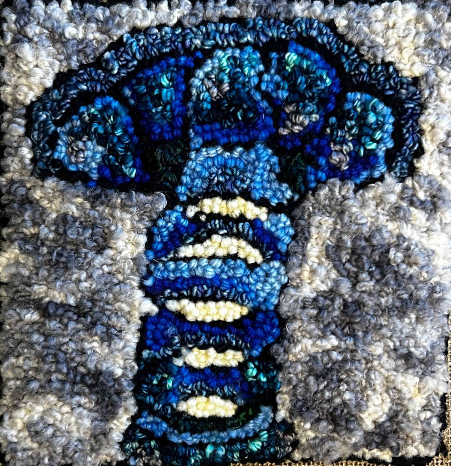 Lobster Tail Pattern on Monks Cloth