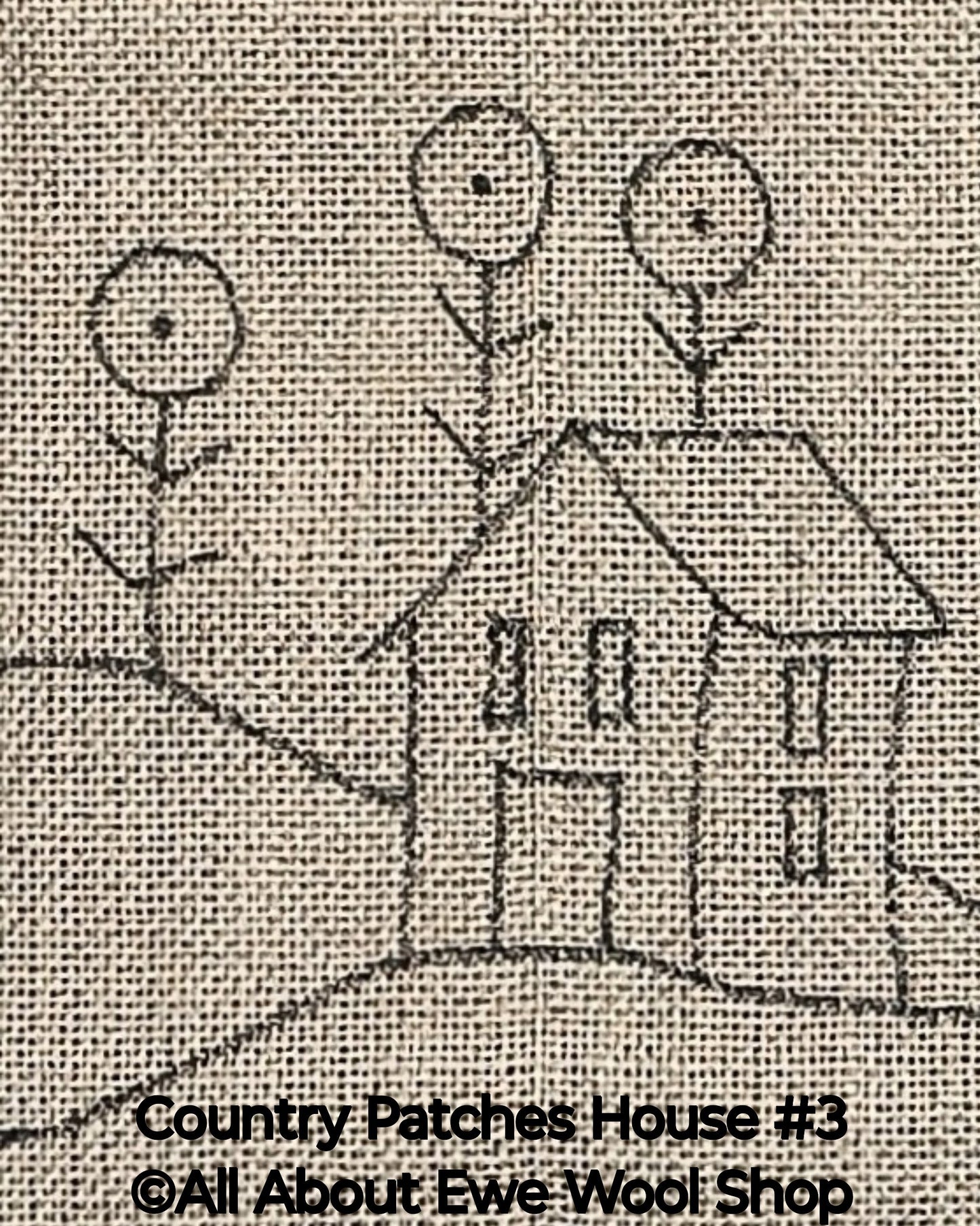 Country Patches #3 Pattern on Monks Cloth