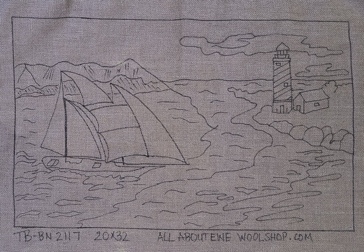 Bluenose BN2117 Pattern on Monks Cloth