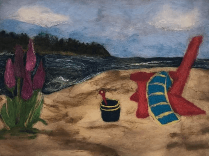 LUPINS by THE SEA Pattern - All About Ewe Wool Shop