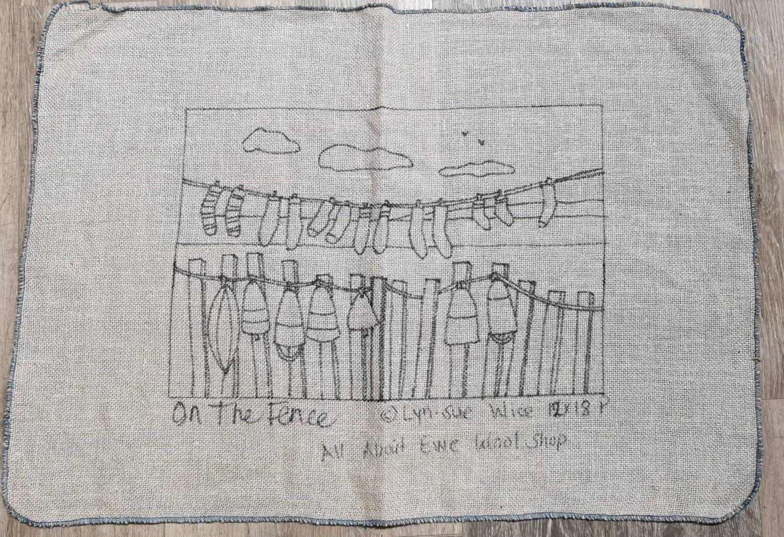 ON THE FENCE Pattern - All About Ewe Wool Shop