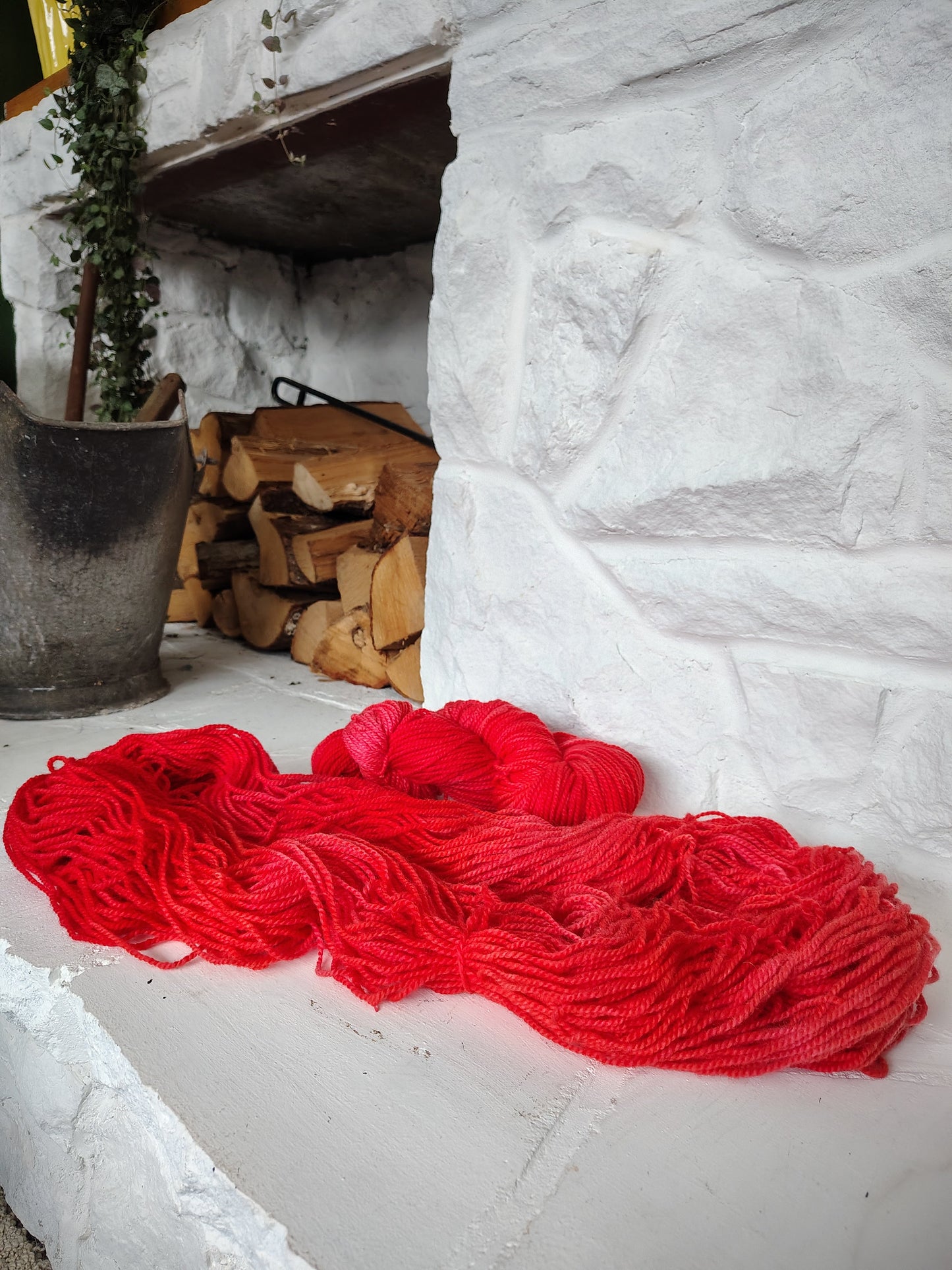 CM (Bright Red) | Hand Dyed Wool Yarn (Wholesale)