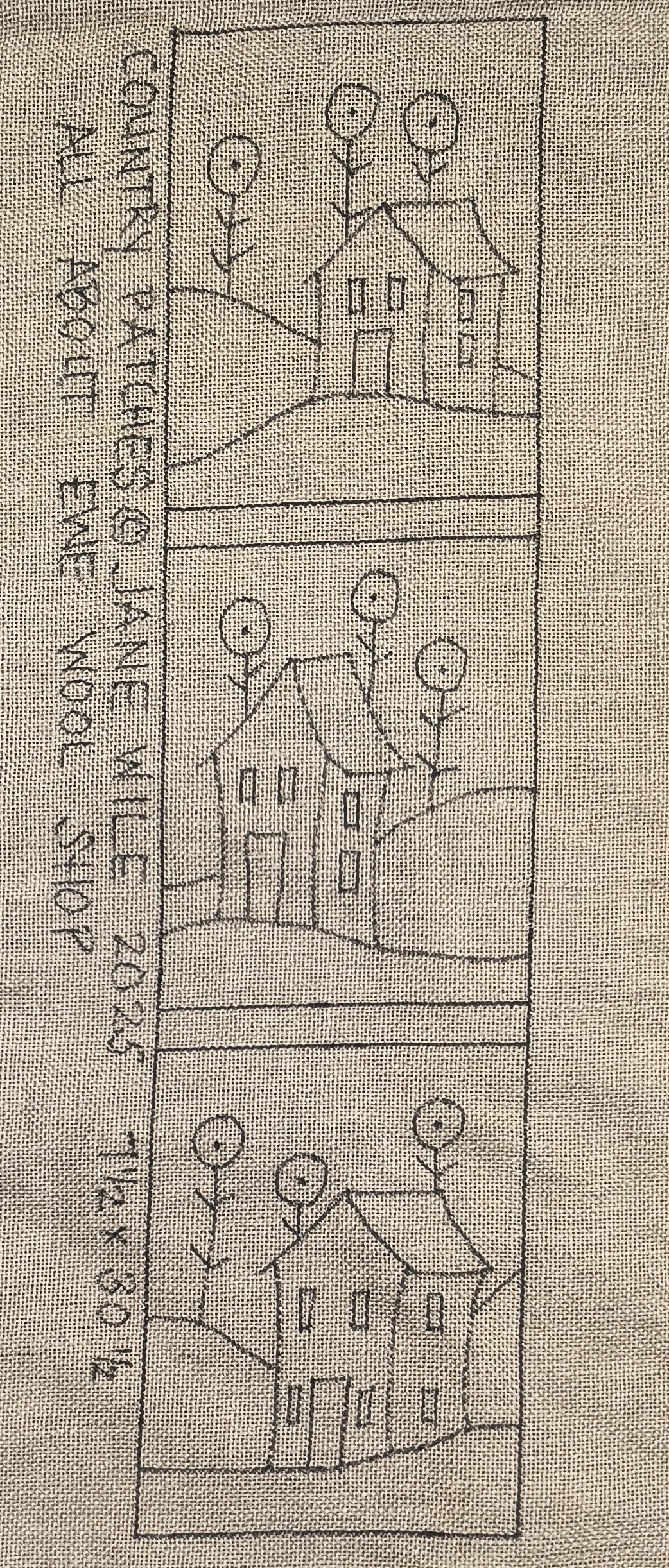 Country Patches Pattern on Monks Cloth
