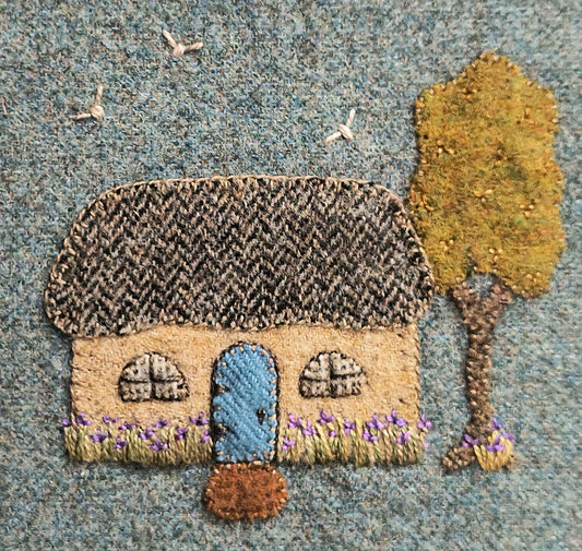Old French Cottage Digital Download - Block 10 of French Country Farm - All About Ewe Wool Shop