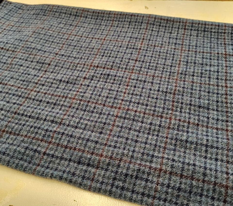 Quarter Yard Wool Off The Bolt | Blue/Teal 105 - All About Ewe Wool Shop