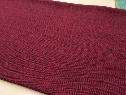 Quarter Yard Wool Off The Bolt | Red/Burgundy 104 - All About Ewe Wool Shop