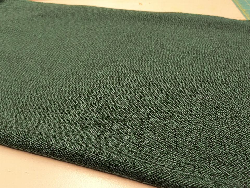 Quarter Yard Wool Off The Bolt | Green 103 - All About Ewe Wool Shop
