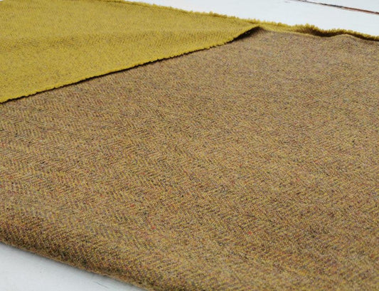 Quarter Yard Wool Off The Bolt | Reversible | Yellow/Gold 105 - All About Ewe Wool Shop