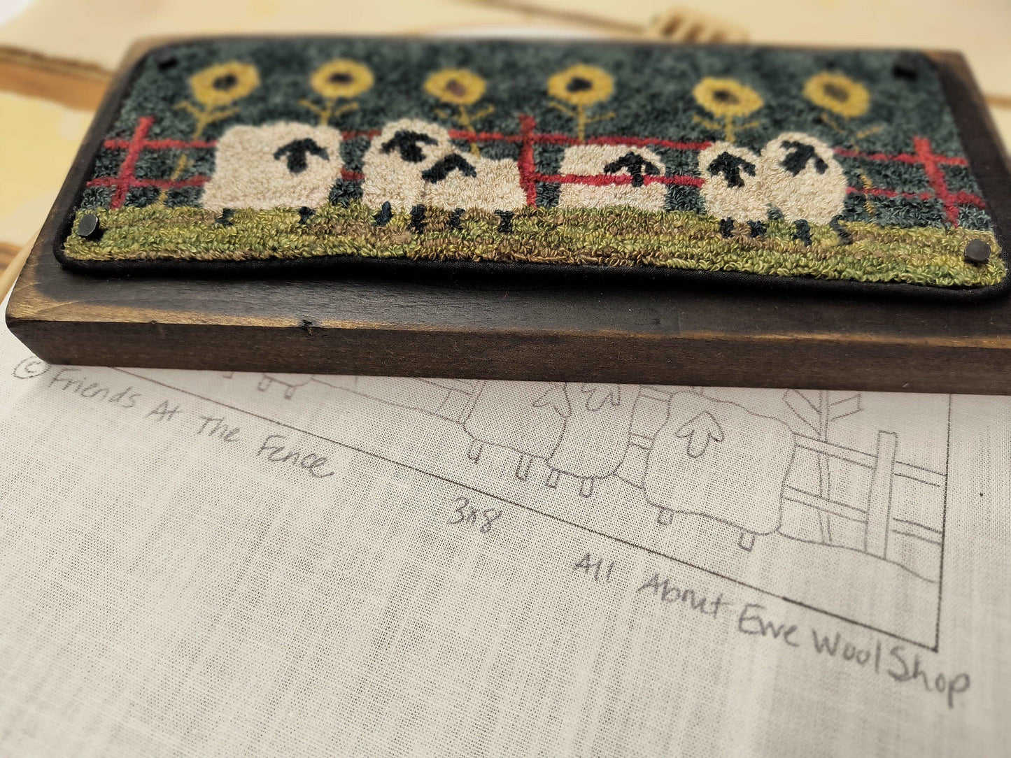 Friends At The Fence Pattern - All About Ewe Wool Shop