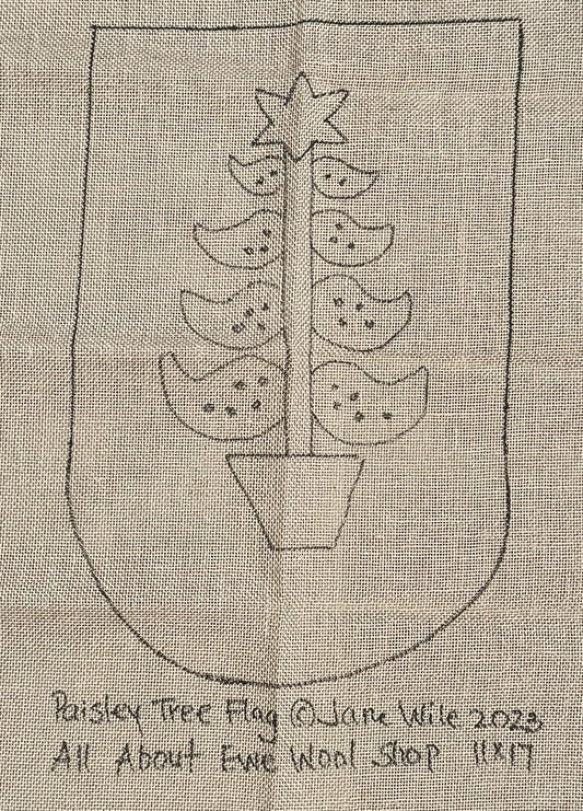 PAISLEY TREE Flag Pattern - All About Ewe Wool Shop