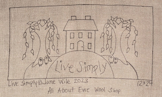 LIVE SIMPLY Pattern - All About Ewe Wool Shop