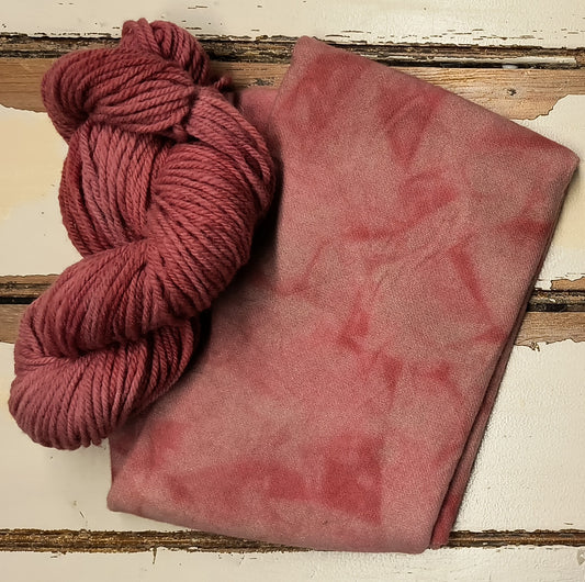 Salmon Hand Dyed Wool Yarn