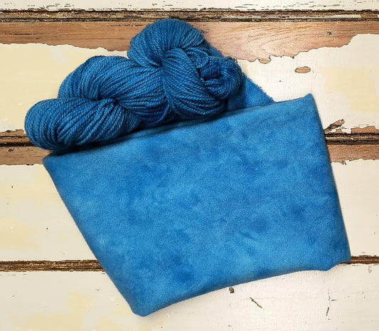 Bright Blue 01 M Hand Dyed Wool Yarn