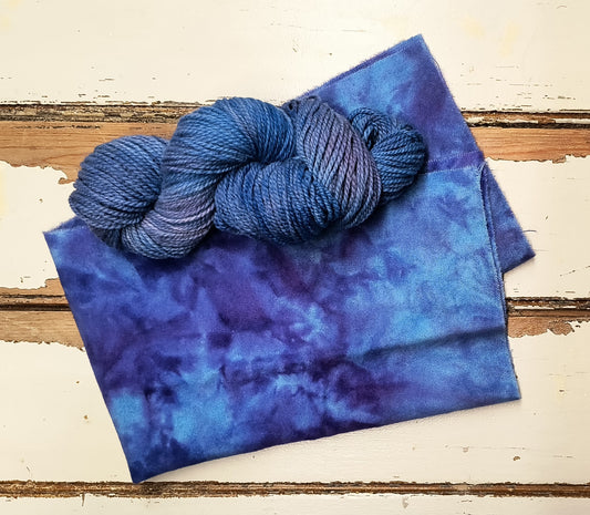 Blue Lupin Hand Dyed Wool Yarn