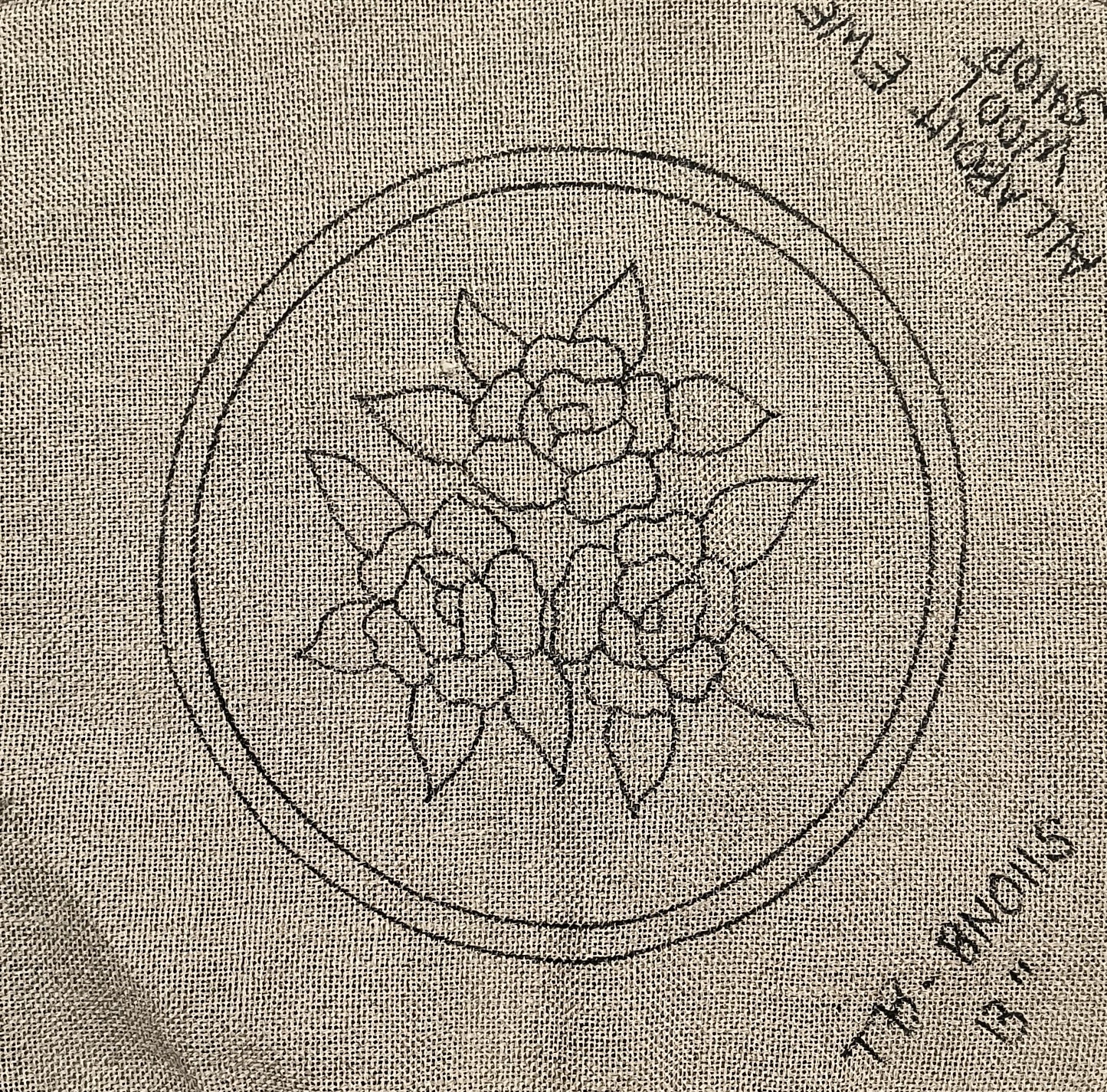 Bluenose BN011S Pattern on Linen