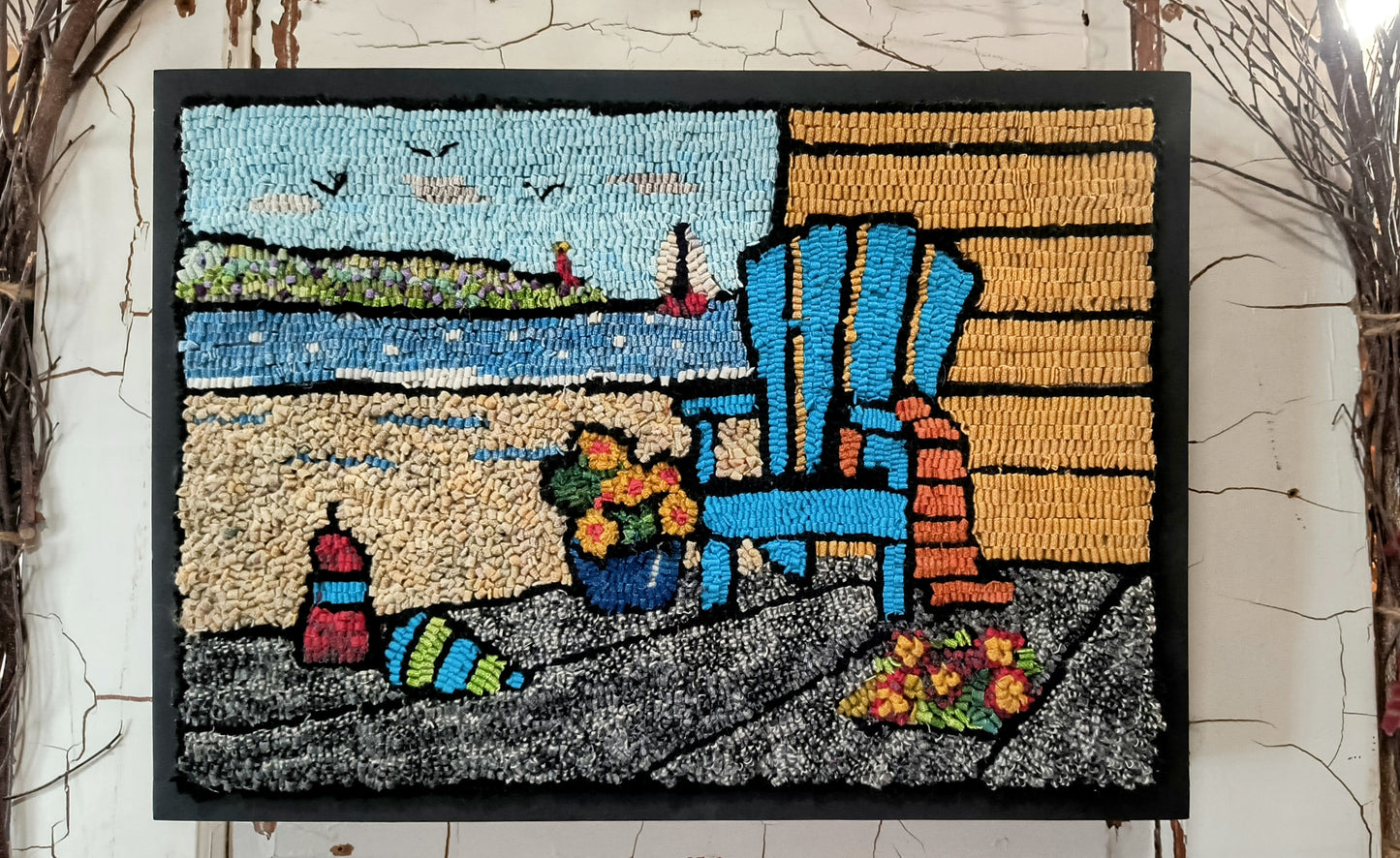HAVE A SEAT Pattern on Linen