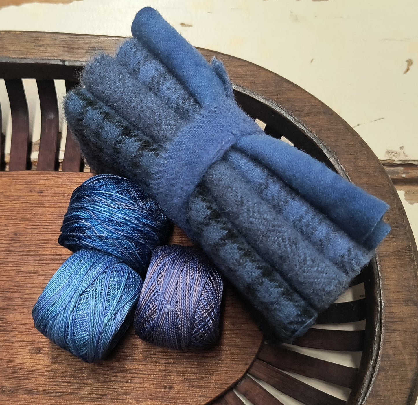 CORNFLOWER BUNDLE Hand Dyed Wool