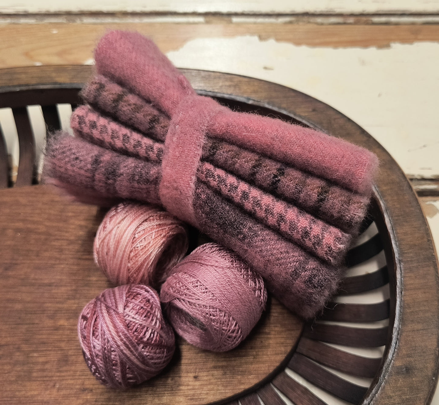 SALMON BUNDLE Hand Dyed Wool