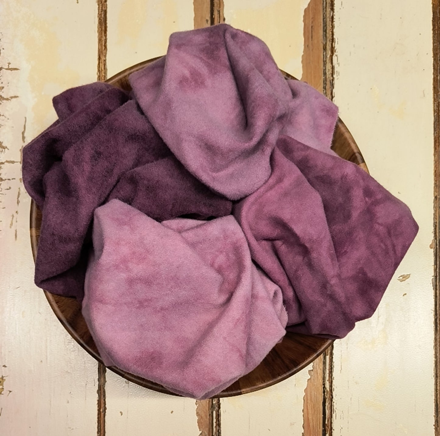 PLUM VALUES M | Set of 4 Hand Dyed Wool