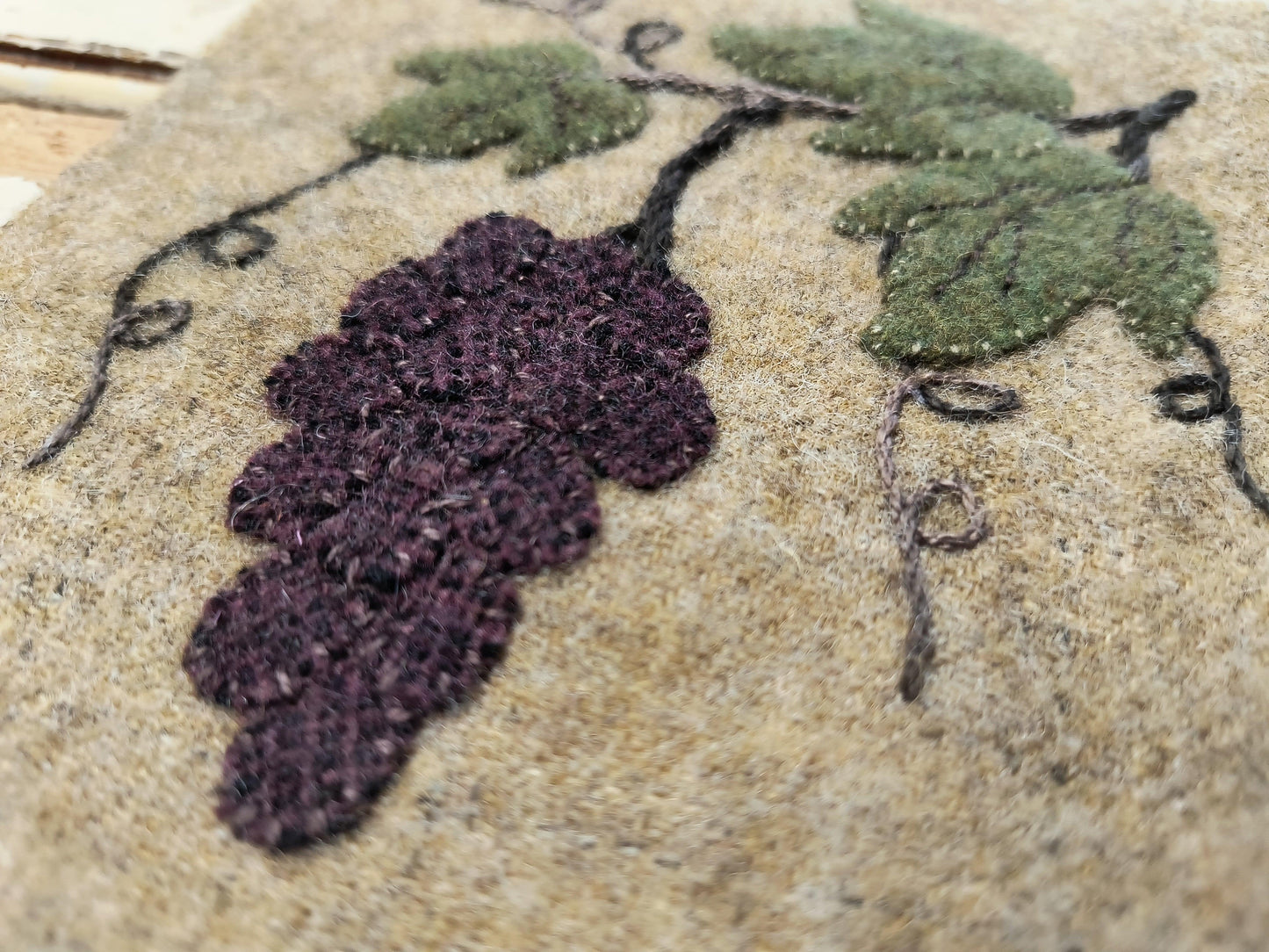 The Vineyard Paper Pattern - Block 9 of French Country Farm - All About Ewe Wool Shop