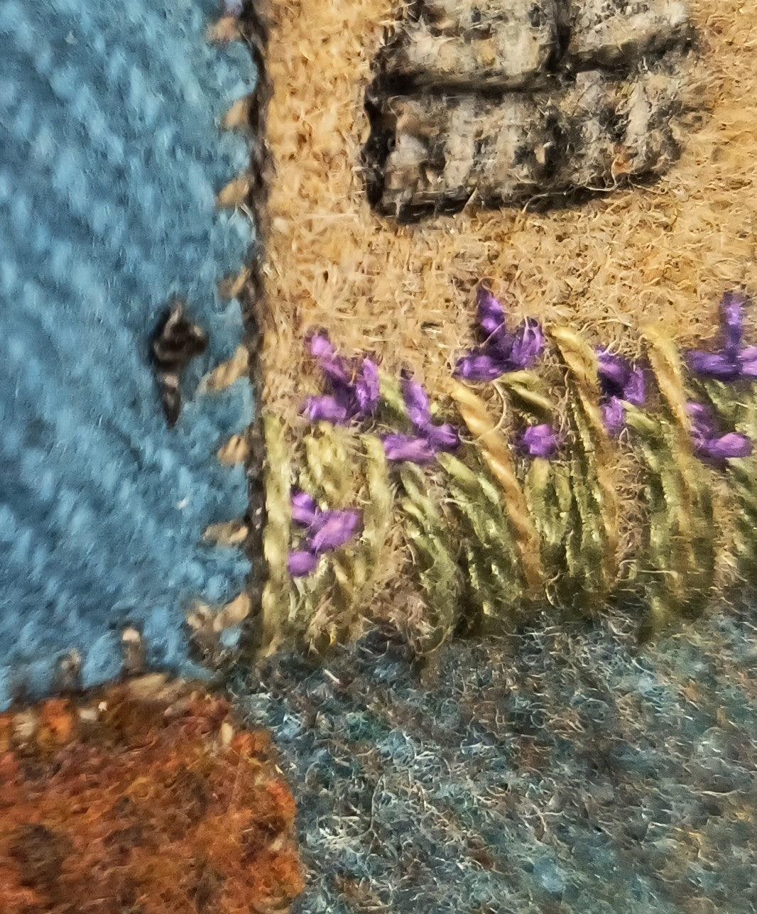 Old French Cottage Paper Pattern - Block 10 of French Country Farm - All About Ewe Wool Shop