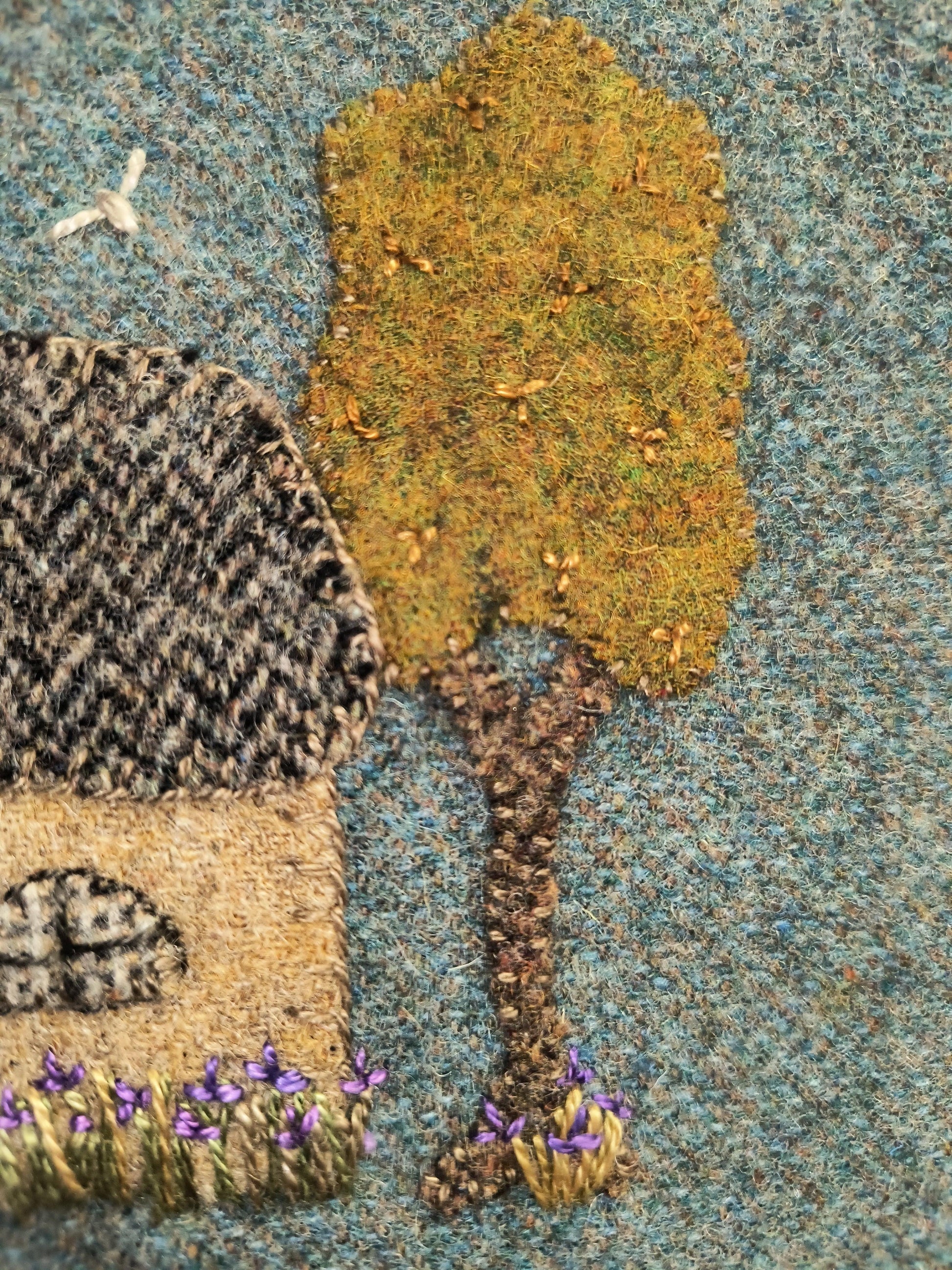 Old French Cottage Paper Pattern - Block 10 of French Country Farm - All About Ewe Wool Shop