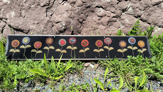 Penny Garden Board Runner Paper Pattern - All About Ewe Wool Shop