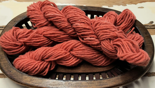 Recycled Wool Yarn - Salmon Variegated - All About Ewe Wool Shop