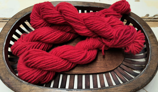 Recycled Wool Yarn - Red Variegated - All About Ewe Wool Shop