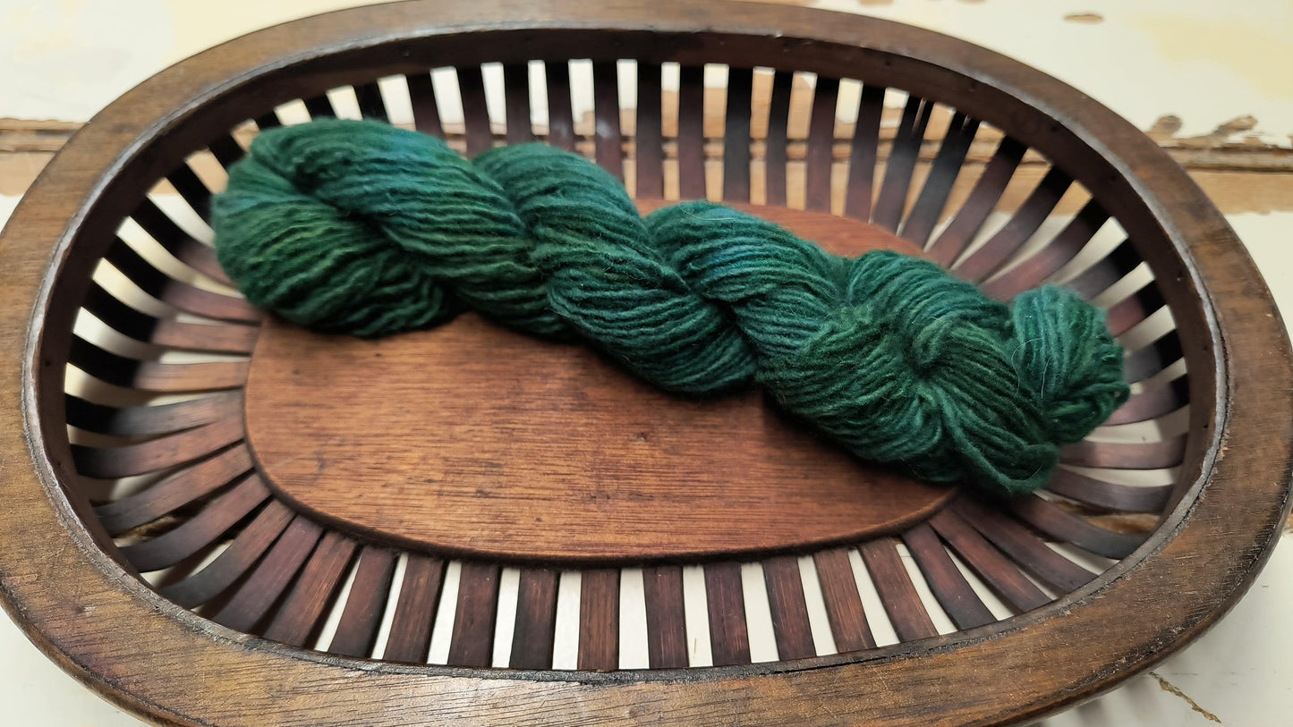 Recycled Wool Yarn - Green Variegated - All About Ewe Wool Shop