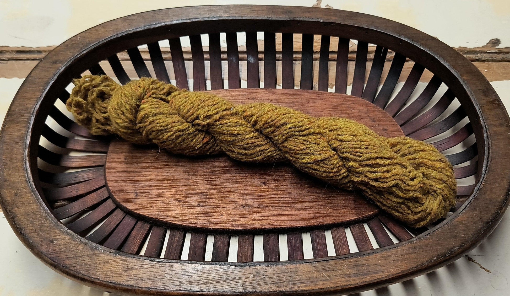 Recycled Wool Yarn - Gold Tweed - All About Ewe Wool Shop
