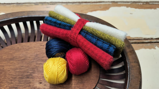 PATRIOTIC BUNDLE Hand Dyed Wool - All About Ewe Wool Shop