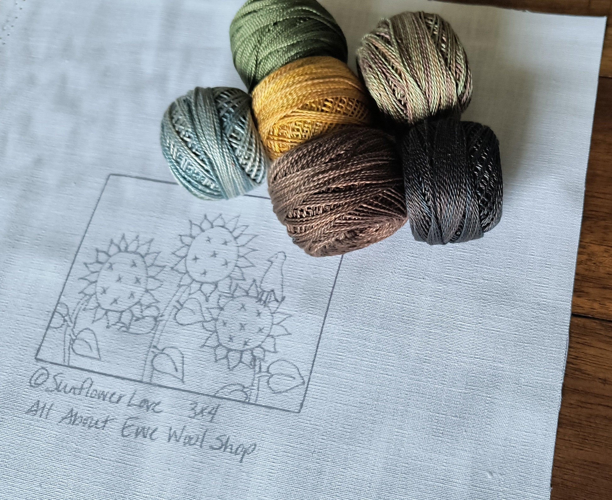 SUNFLOWER LOVE Kit - All About Ewe Wool Shop