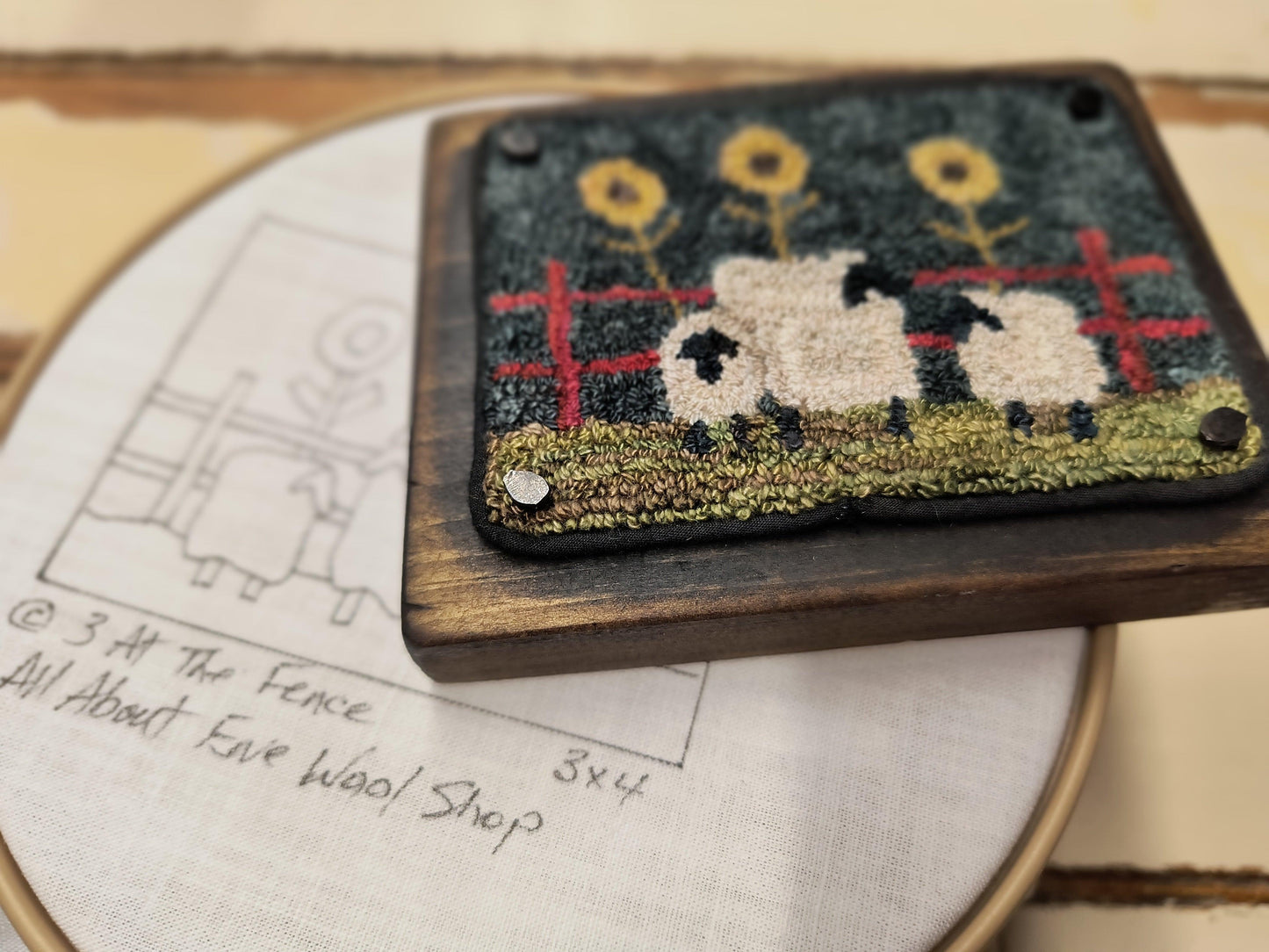 3 At The Fence Pattern - All About Ewe Wool Shop
