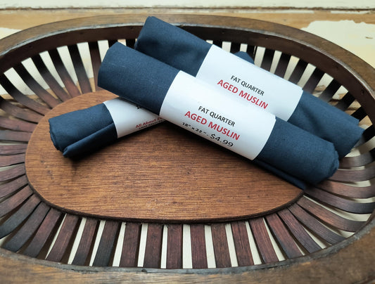 Navy Aged Muslin - All About Ewe Wool Shop