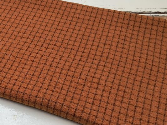 Quarter Yard Wool Off The Bolt | Orange/Rust 109 - All About Ewe Wool Shop