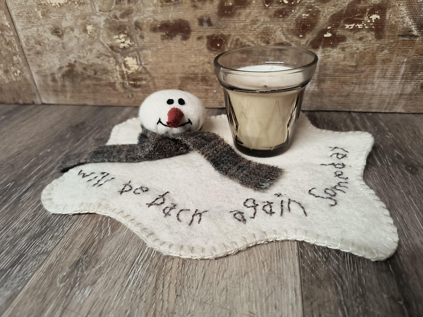 FROSTY CANDLE MAT Digital Download - All About Ewe Wool Shop