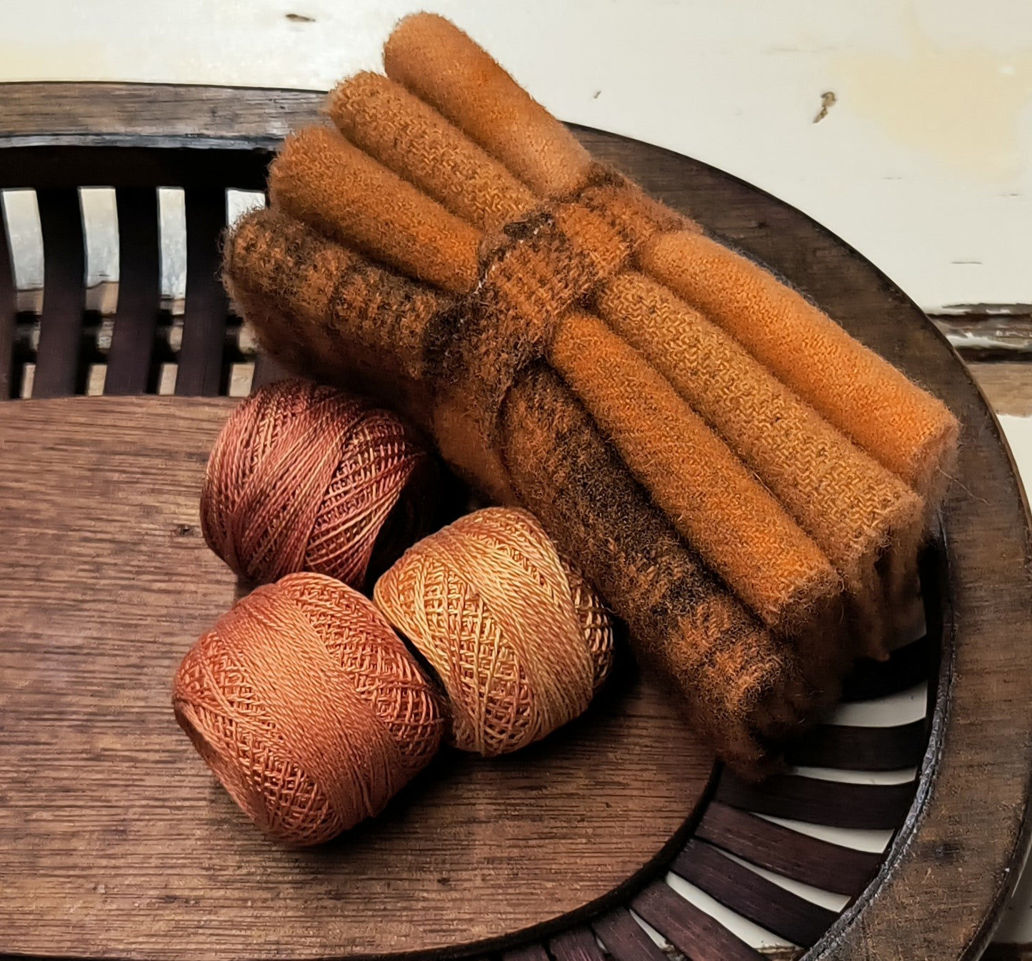 SPICED PUMPKIN BUNDLE Hand Dyed Wool