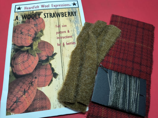 CLEARANCE A Wooly Strawberry Kit - Set of 6