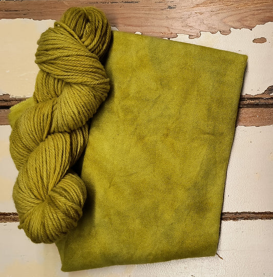 Yellow Squash Hand Dyed Wool Yarn