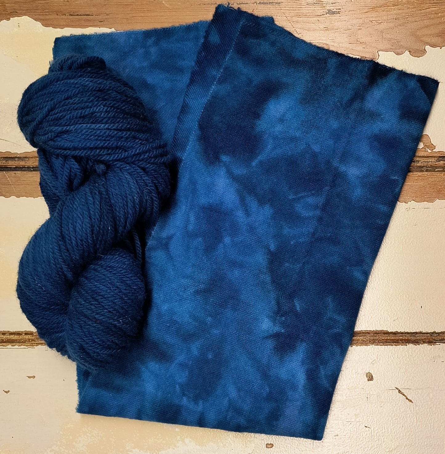 Bahama Blue Hand Dyed Wool Yarn