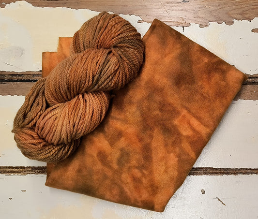 Pumpkin Harvest Hand Dyed Wool Yarn