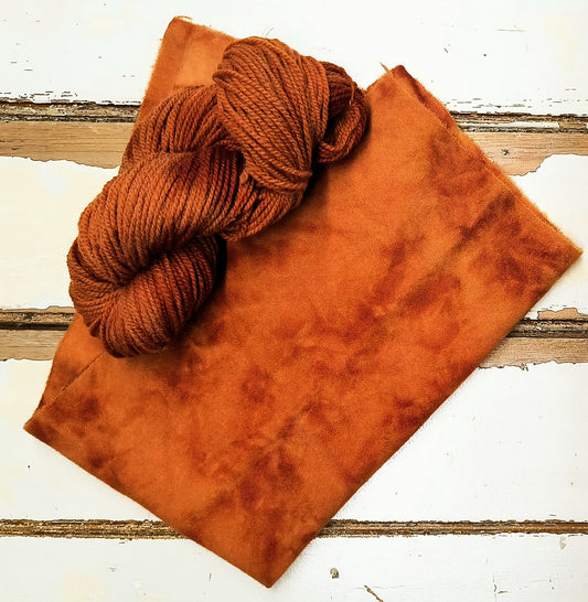 Ripe Pumpkin Hand Dyed Wool Yarn