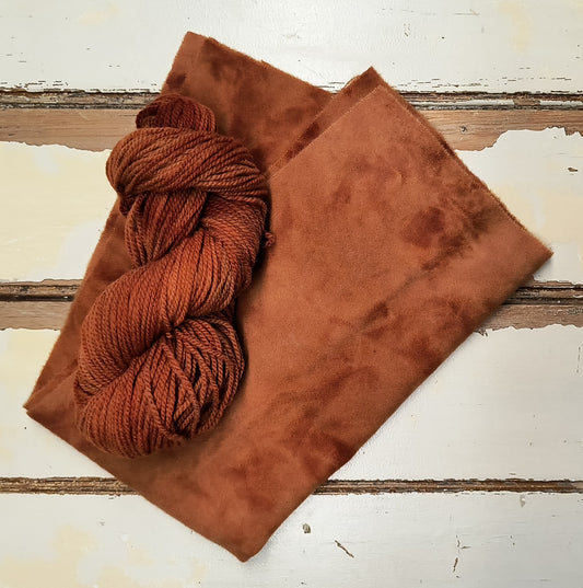 Pumpkin Zest Hand Dyed Wool Yarn
