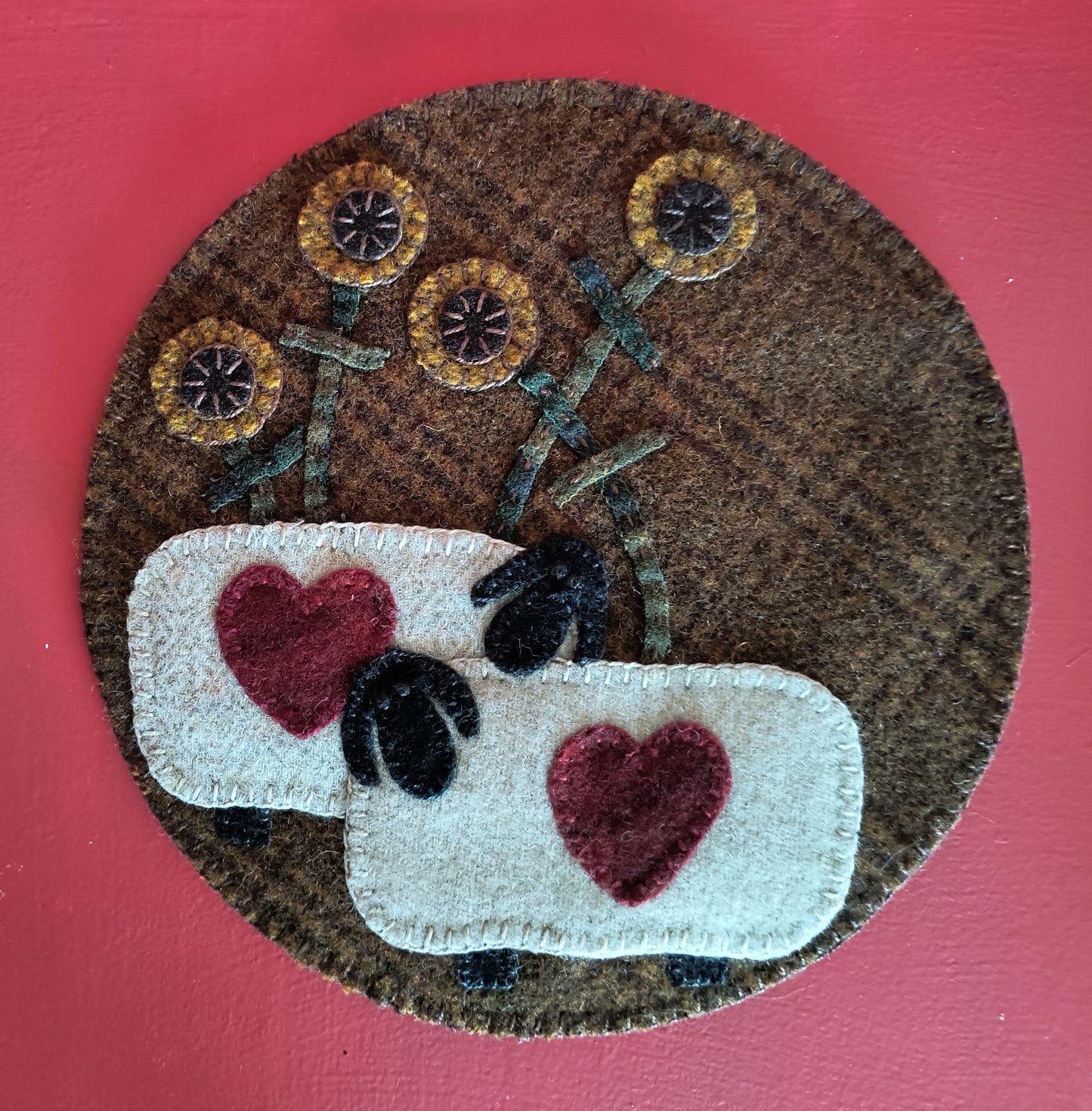 Love Ewe Mat - Completed Piece