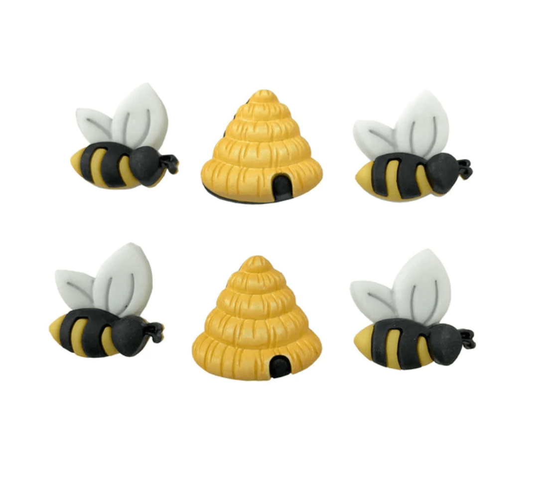 Buttons Galore - Busy Bees - All About Ewe Wool Shop