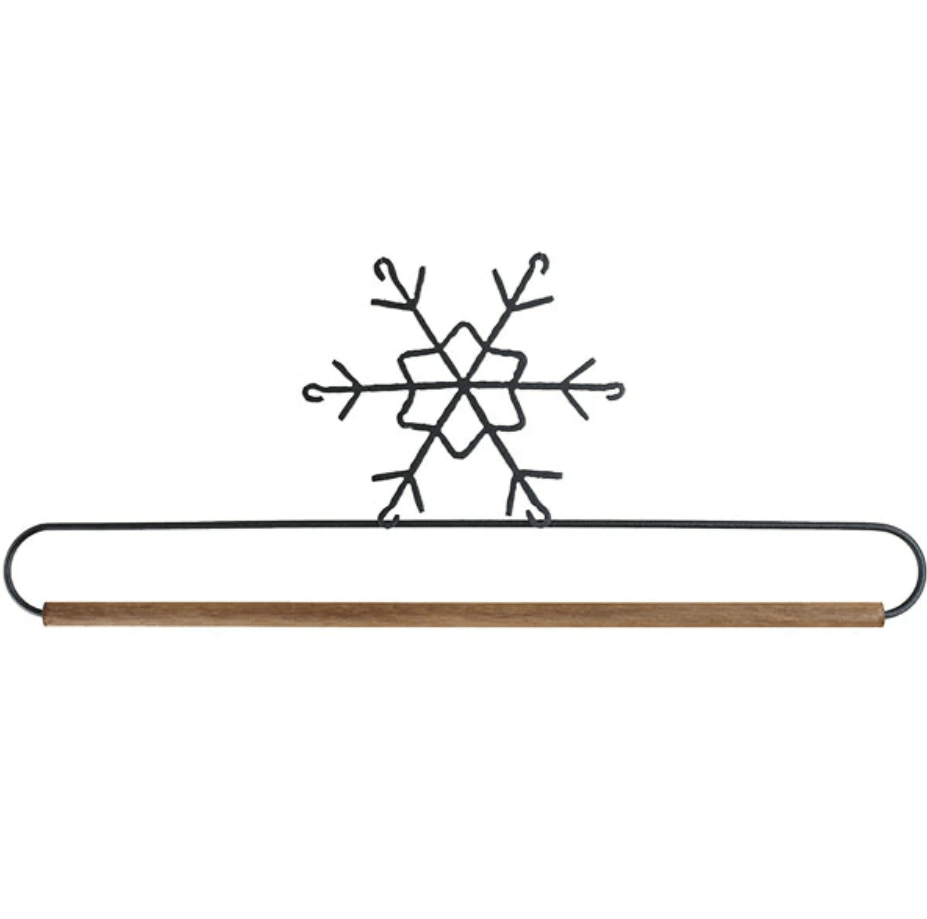 12in Snowflake Metal Hanger - All About Ewe Wool Shop