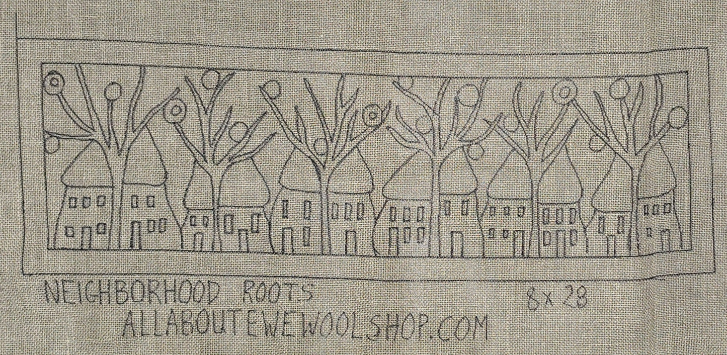 NEIGHBOURHOOD ROOTS - WIDE Pattern on Monks Cloth