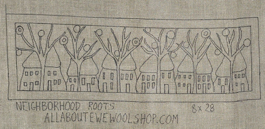 NEIGHBOURHOOD ROOTS - WIDE Pattern on Monks Cloth