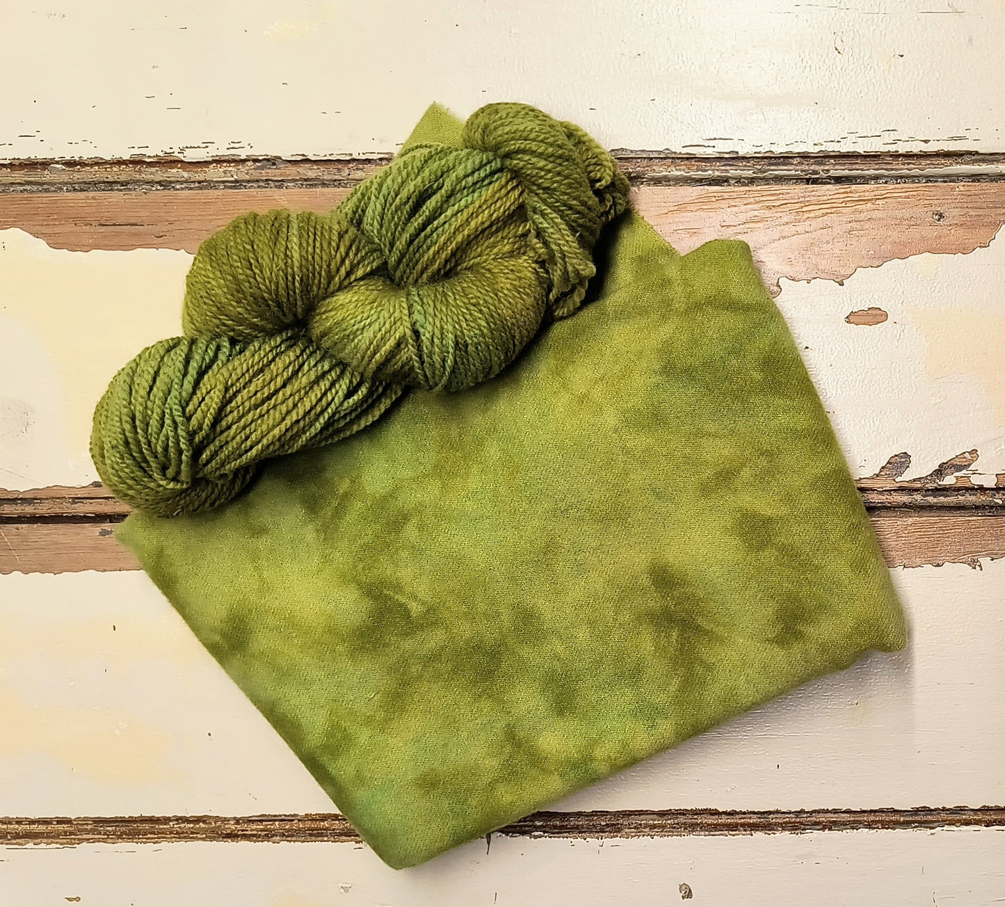 Chartreuse Hand Dyed Wool Yarn (Wholesale)